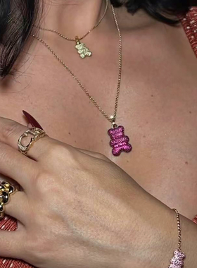 【生日礼物】APM Monaco40周年限量版小熊项链女可调距生日礼物