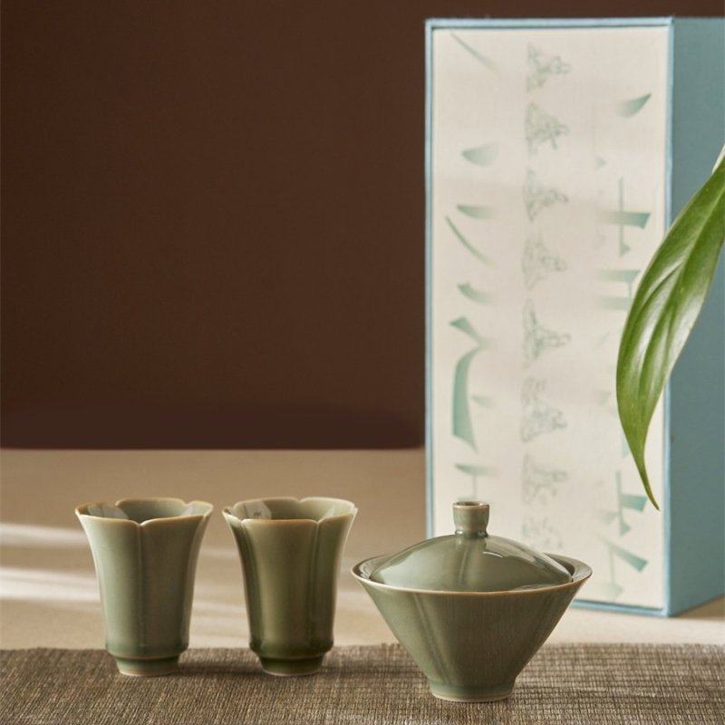 南京博物馆文创茶具礼盒礼物礼盒六朝莲韵竹林七贤感恩商务伴手礼