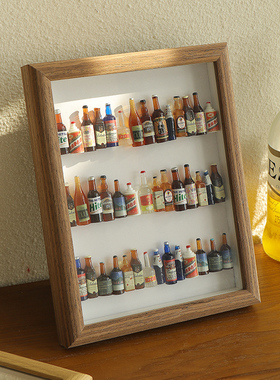 酒柜装饰摆件酒吧桌面小相框摆台