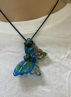 灵感动物跨境货源项链金沙蝴蝶女