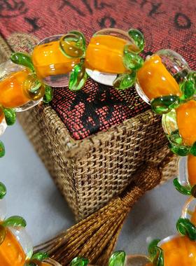 淄博琉璃柿柿如意博山串珠手链