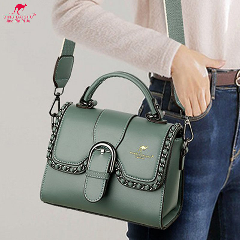 迪尼斯袋鼠真软皮女夏2021小包包 迪尼斯袋鼠箱包女士包袋