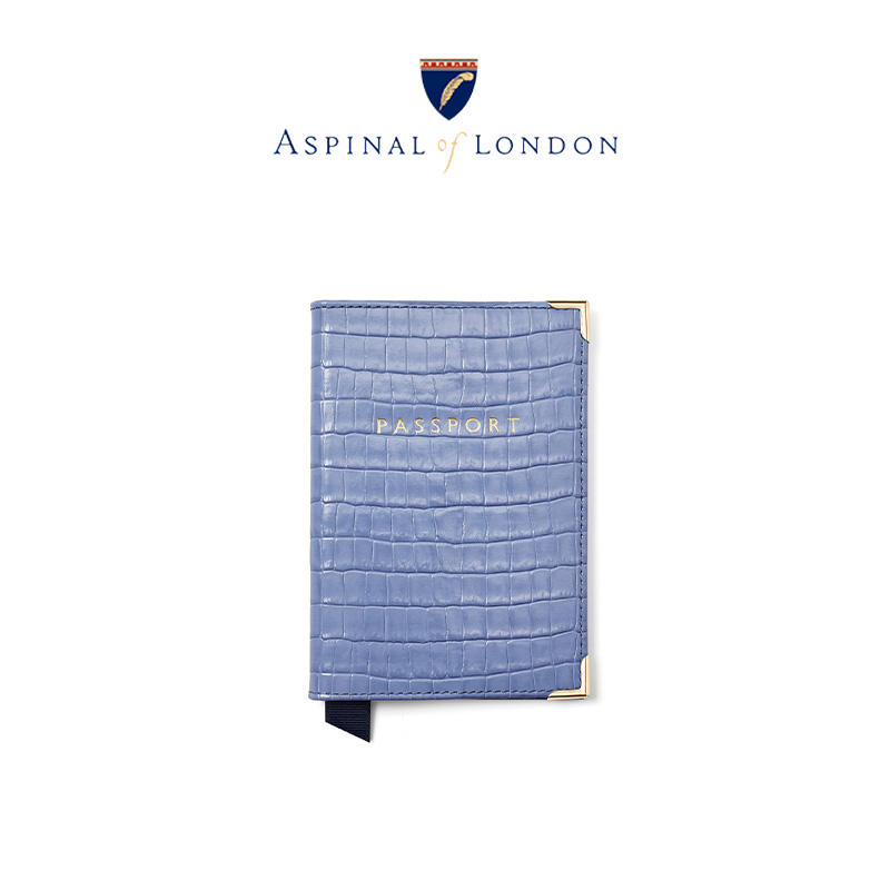 Aspinal鳄鱼纹旅行护照保护多功能证件夹机票收纳包 - 图1