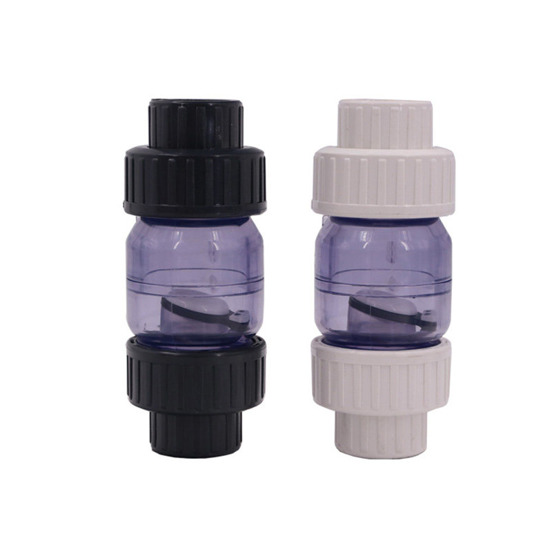 三厘溢彩水管水泵鱼缸塑料止回逆止单向阀透明UPVC翻板式止逆阀,淘宝优惠券,粉丝福利购,淘宝优惠卷