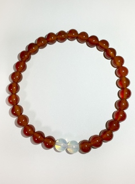 红玛瑙手串国风手链原创诗句设计