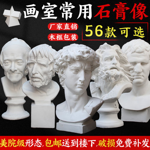 大卫石膏像全身海盗伏尔泰小卫维纳斯马赛琴女大摆件素描美术教具 - 图3
