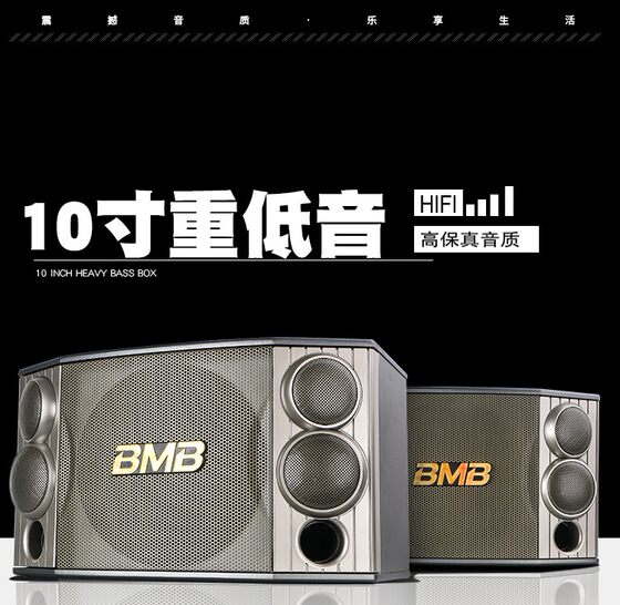 BMB CSD1000超重低音十寸12寸家庭KTV音响套装家用客厅卡拉OK音箱