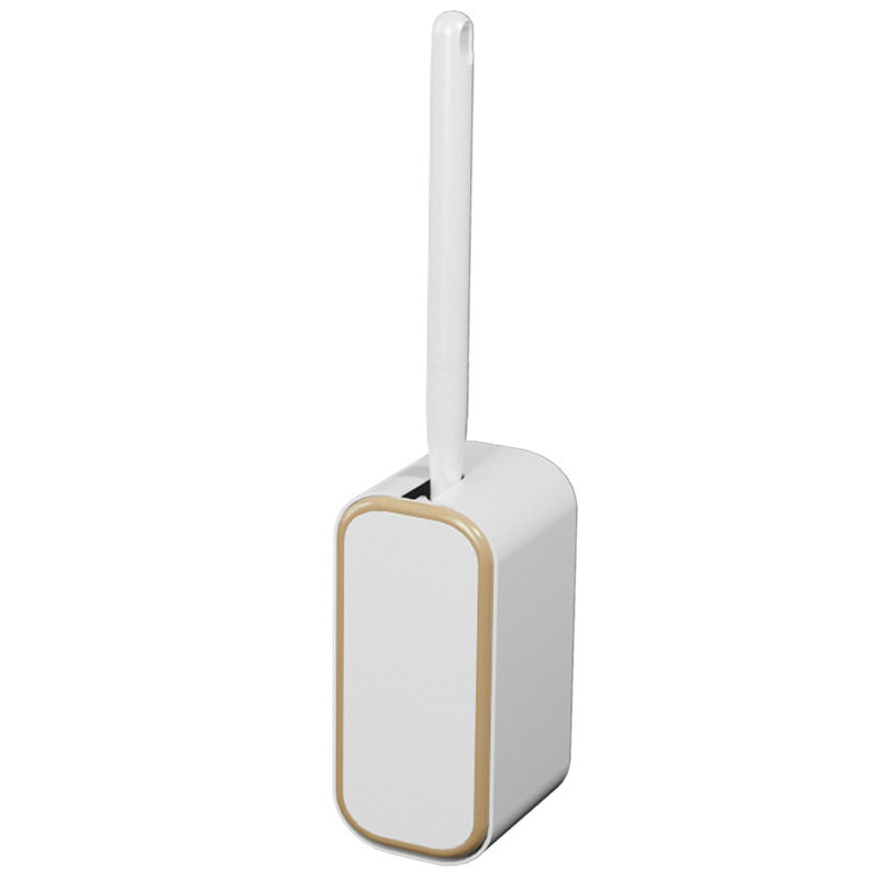 Toilet brush, household toilet no dead corner cleaning brush, bathroom wall-mounted toilet brush, long-handled bristle brush