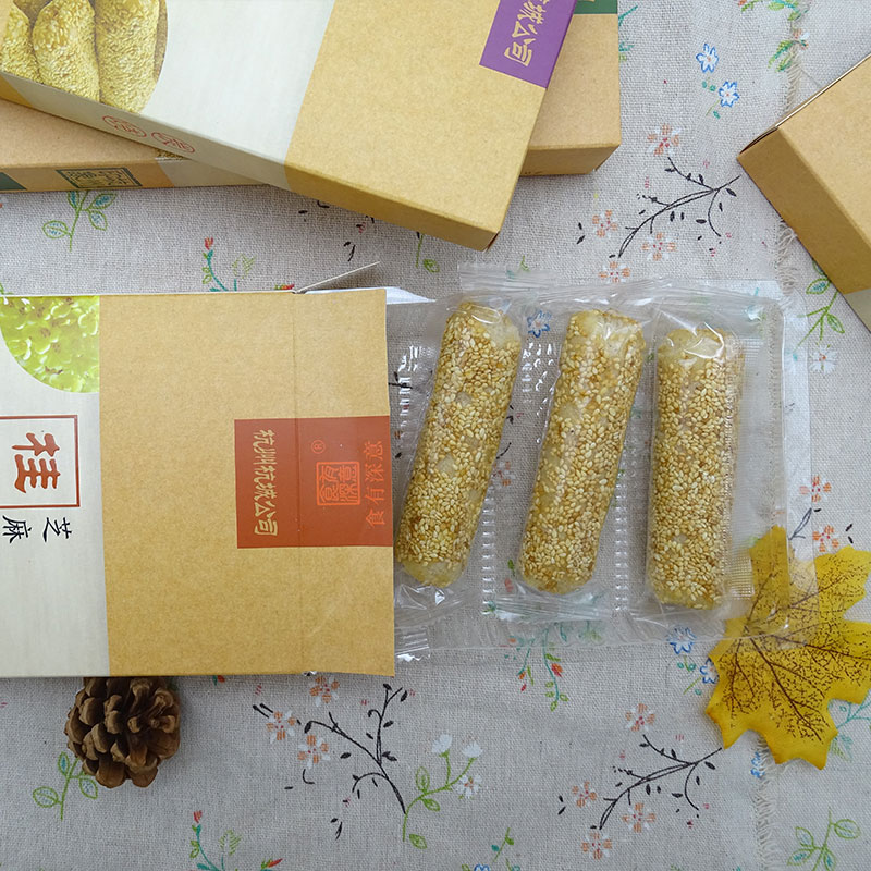食有深意桂花莲藕芝麻卷杭州特产小吃礼盒伴手礼传统美食糕点米棒
