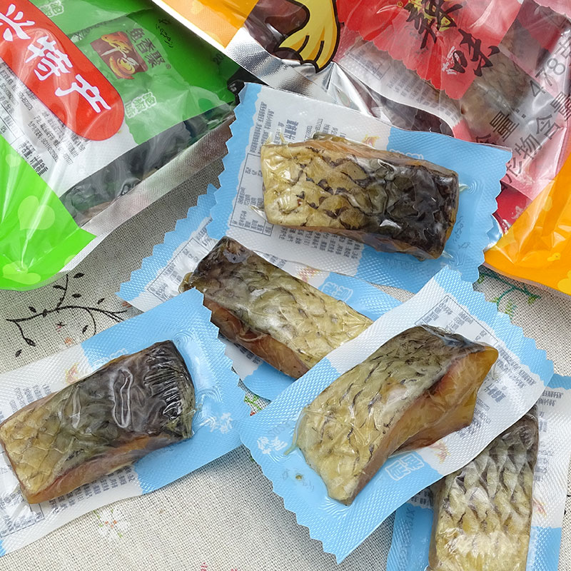 绍兴外婆湖鱼香聚醉鱼干原味泡椒香辣鱼干杭州美食小吃小包装478g