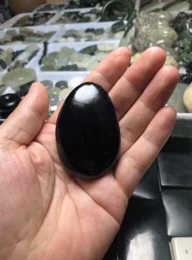 天然和田玉青海料黑皮料怒目钟馗手把手机坠手链吊坠挂件毛衣链