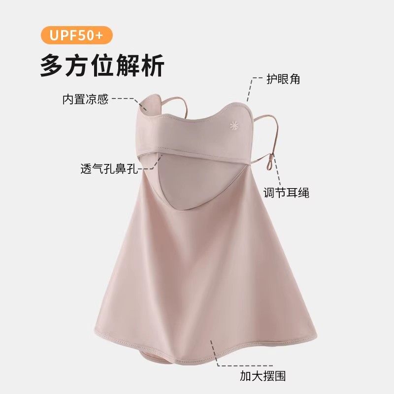 德国BREENA防晒面罩防紫外线夏季透气遮阳护颈冰丝薄款护眼角面罩,淘宝优惠券,粉丝福利购,淘宝优惠卷