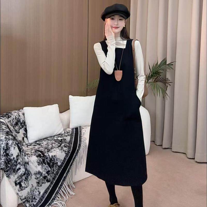 秋冬新款羊毛裙+打底衫套装韩系减龄穿搭ins爆款女装,淘宝优惠券,粉丝福利购,淘宝优惠卷