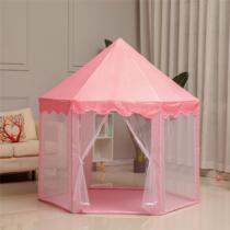 Cross Border Hot Pins Children Hexagon Princess Zip style Tent Indoor Game House Male Girl Toy Manufacturer Direct