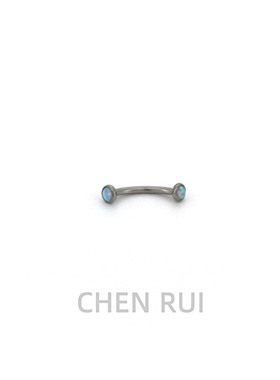 眉钉钛合金饰品爆闪设计感内螺纹珠子颧骨钉锁骨钉rook钉chenrui