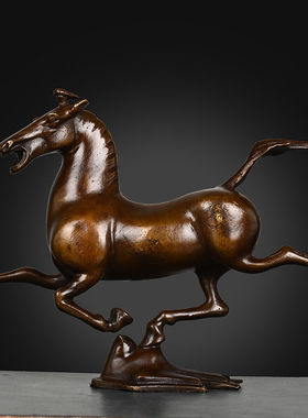 铜马摆件纯踏飞燕生肖家居