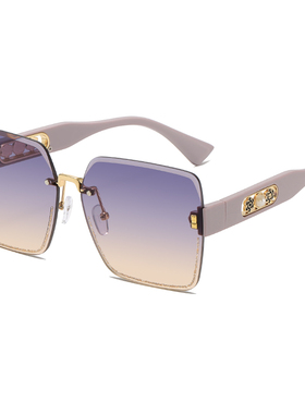 墨镜女款2024新款渐变色防晒大框大脸显瘦防紫外线高级感太阳眼镜