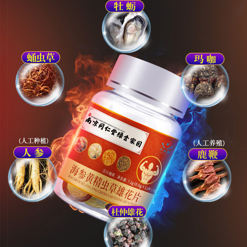 南京同仁堂绿金家园虫草ws海参黄精 文华仲景大药房牡蛎/贝类提取物