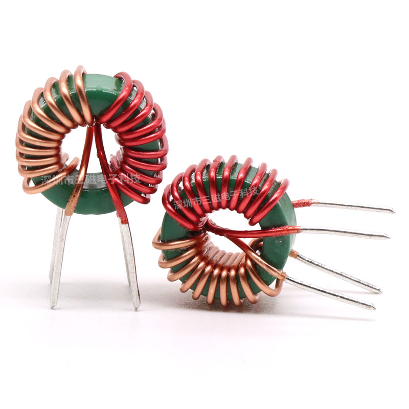 共模电感 600uH 3A 10X6X5 磁环电J感 插件磁环形滤波扼流电感线 - 图1