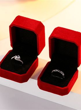 仿真情侣假钻戒婚礼活口可调节