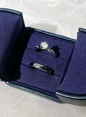 仿真婚戒对戒结婚婚礼用通灵道具情侣戒指奢华男女高级感交换仪式