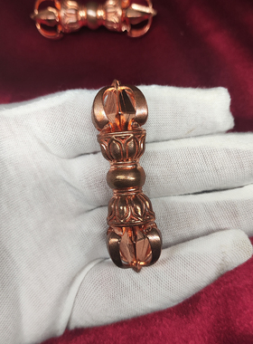 易始纯铜大理风格小胖杵吊坠