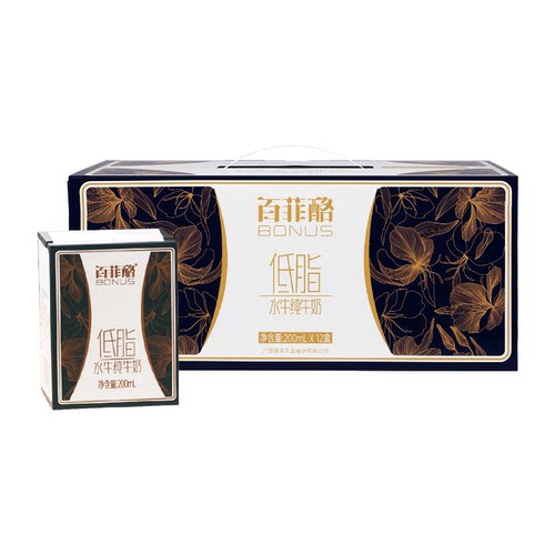 百菲酪低脂水牛纯奶整箱200ml*12盒水牛奶儿童学生儿童营养纯牛奶 - 图3