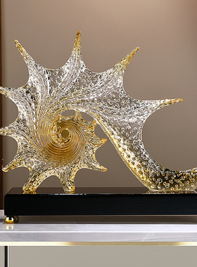 创意玄关贝壳摆件现代轻奢