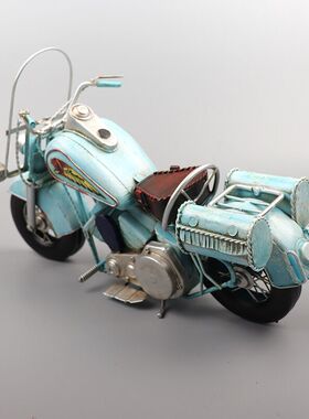 复古怀旧酒吧客厅玄关摩托车模型