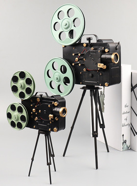 复古怀旧店铺橱窗陈列老式放映机