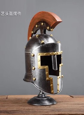 欧式复古酒吧餐厅店铺骑士头盔