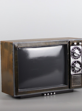 复古怀旧老式酒吧餐厅黑白电视机