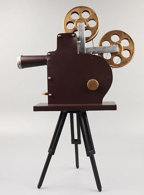 复古怀旧店铺橱窗装饰老式放映机