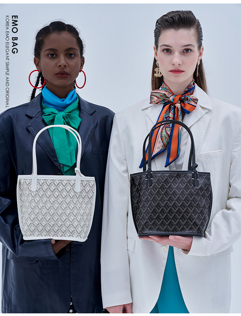 emo女大容量菜篮子通勤质感托特包 emo箱包托特包