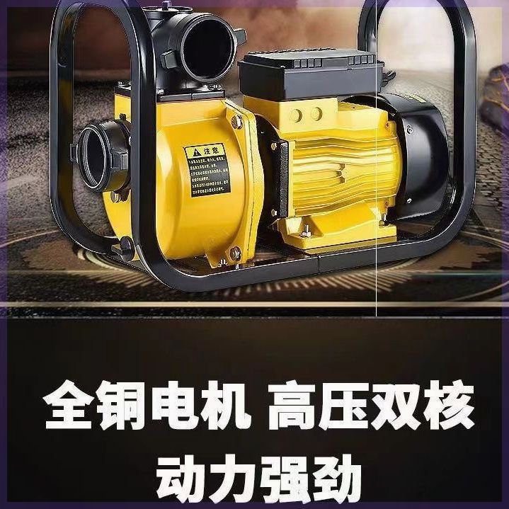 农用灌溉水泵大流量抽水泵2寸3寸4寸高扬程大吸力自吸泵220V380V - 图1