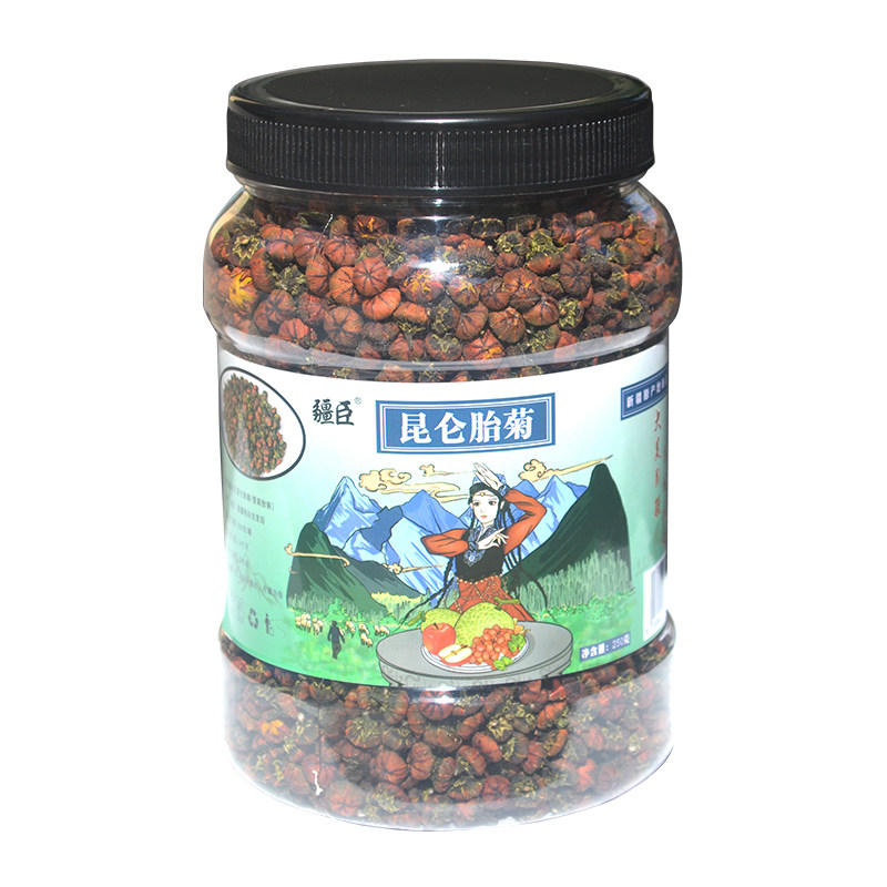 疆臣新疆特产昆仑雪菊胎菊昆仑天山血菊胎菊正品克里阳雪菊胎菊花
