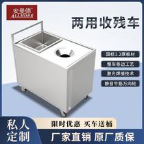 Stainless steel closedown car hotel cafeteria residual food cabinet Kitchen Swill Kitchenette for dining car Rust Free No Magnetic Recycling Car