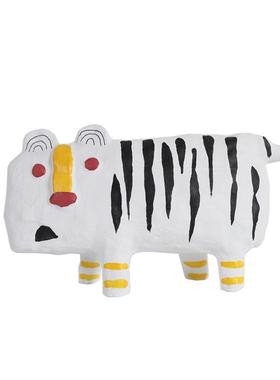 现代房意式北欧卡通HQZ小花猫童儿样板摆件书房桌家居装饰面品摆