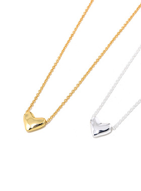 「洛杉矶设计师」爱心纯银项链