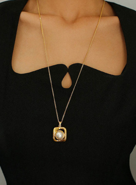 Sweetpeeps玛瑙高级感毛衣项链