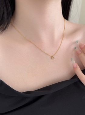 法式浪漫主义个性锁头项链