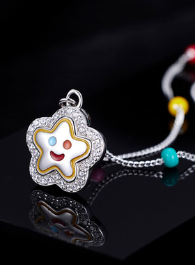 「洛杉矶设计师」Sweetpeeps笑脸五角星多巴胺项链小众设计锁骨链
