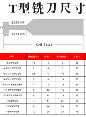 4刃58度铝合金专用T型立铣刀T型槽345681012炫彩涂层钨钢合金CNC