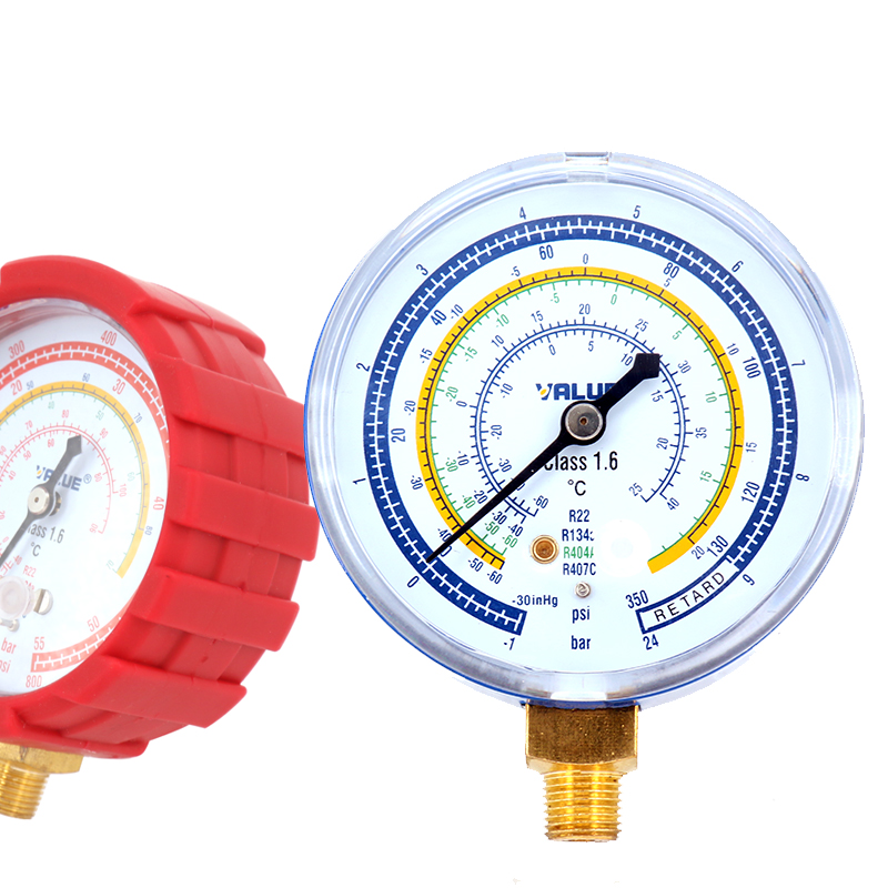 飞越空调加氟表雪种压力表头冷媒空调410 22 134维修工具加氟表头-图3