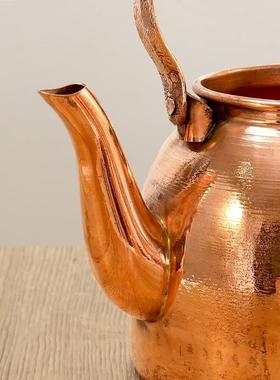 藏式红铜茶壶烧水壶煮茶壶