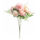单束仿真花假花婚庆diy小花束玫瑰插花客厅餐桌摆件摆设塑料绢花