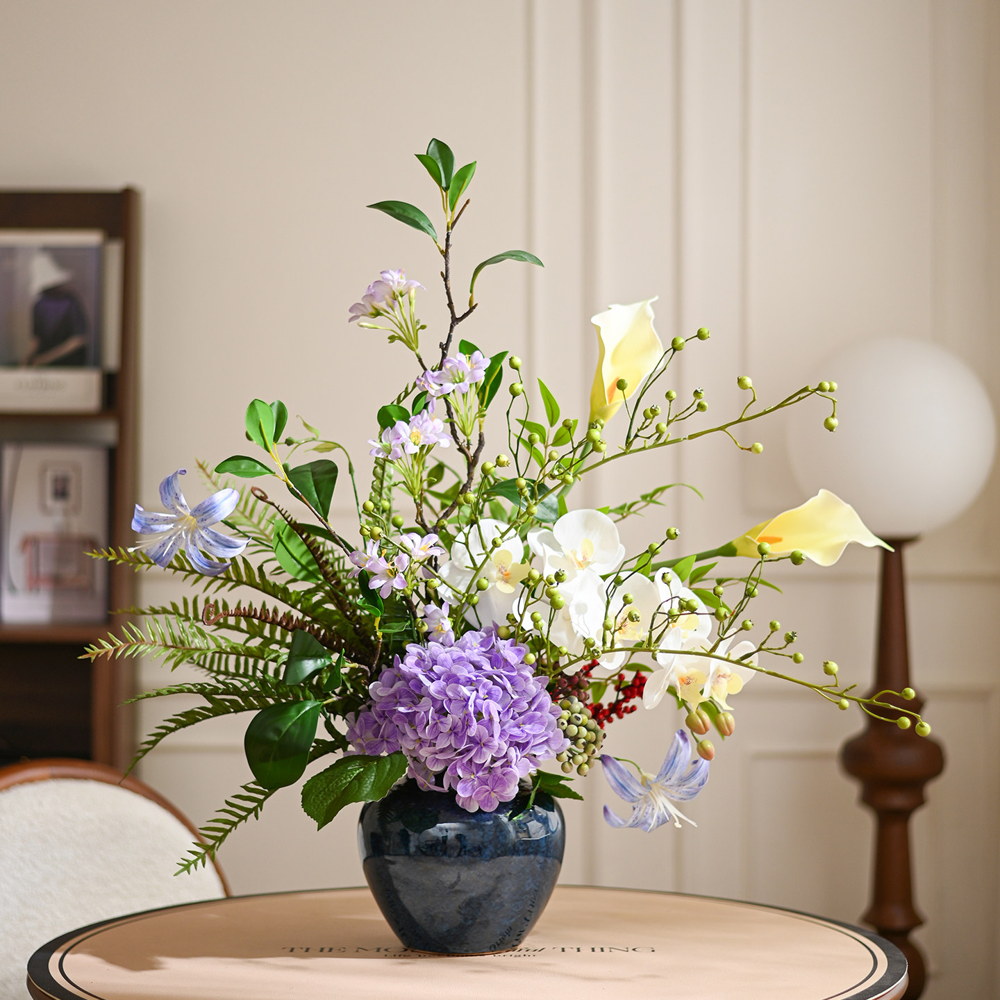 餐桌新中式花艺客厅仿真花空调顶装饰花卧室床头柜摆设酒店假花,淘宝优惠券,粉丝福利购,淘宝优惠卷