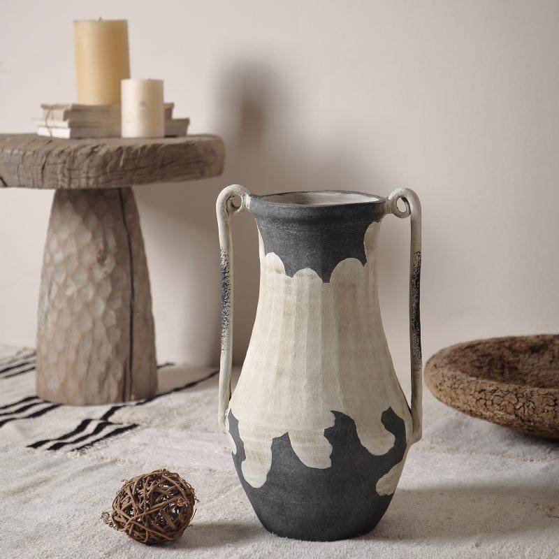 寂侘风简HYY约出口陶花瓶家居瓷手民宿样板间陶罐工花器装饰摆件,淘宝优惠券,粉丝福利购,淘宝优惠卷