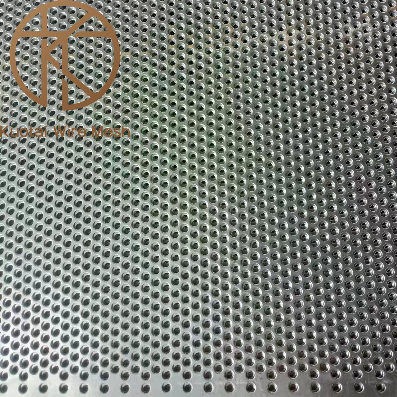 Stainless steel porous punching plate hole mesh manufacturer supplies hole punching plate various TNX types of holes round hole mesh filter