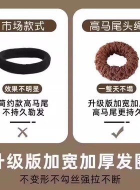 秋冬新款发圈时尚简约发绳高弹力耐用橡皮筋女扎头发圈不伤发皮筋
